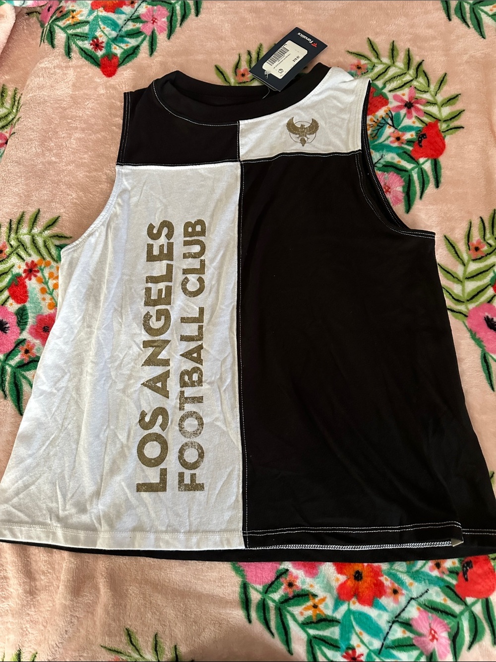 Fanatics Black and White Los Angeles Football Club Tank